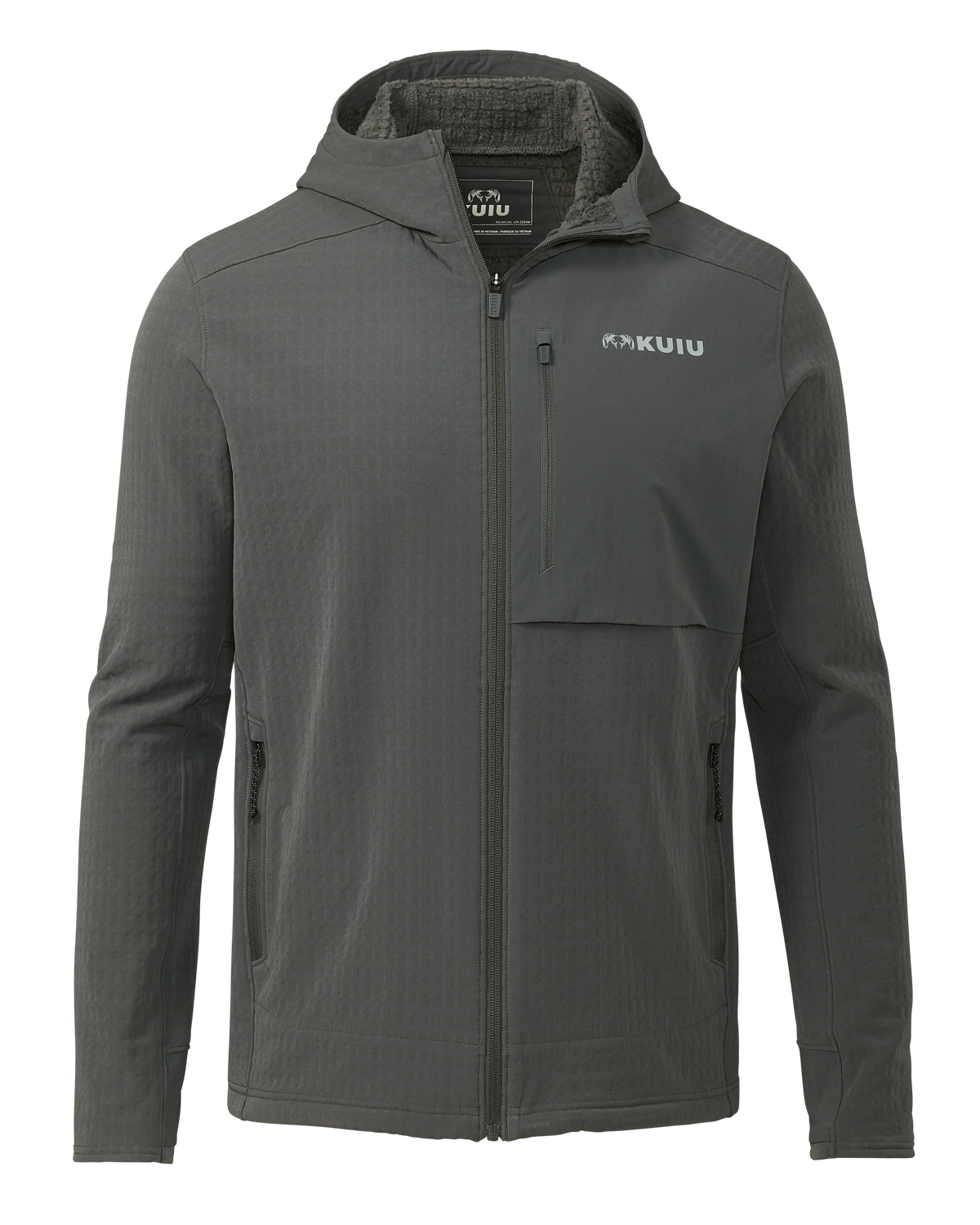 Blockfield Fleece Hoodie | Gunmetal