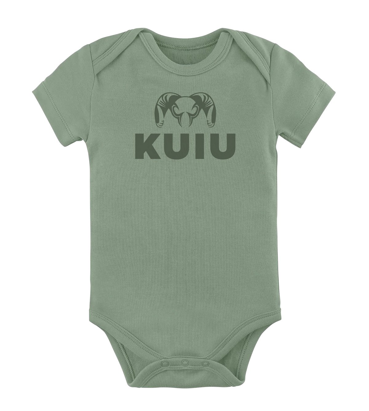 KUIU Stacked Logo Baby One-Piece | Thyme
