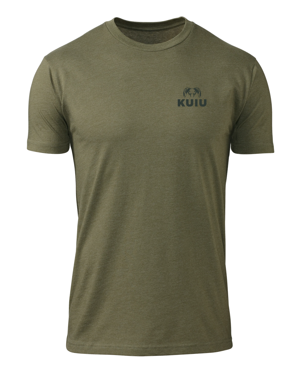 KUIU Here to Hunt Back Logo T-Shirt | Military Green