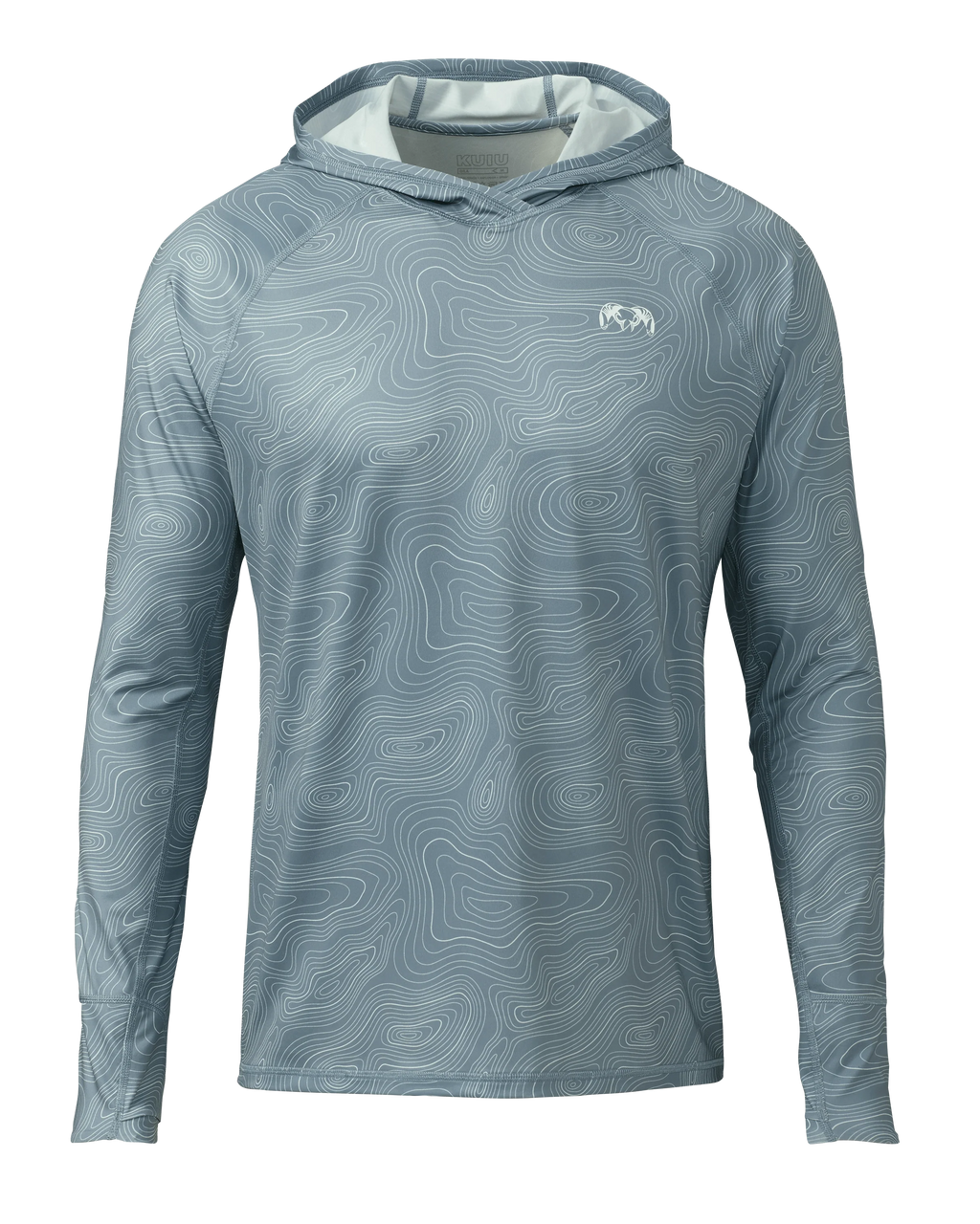 Gila LS Hoodie Topo | Glacier Topo Print
