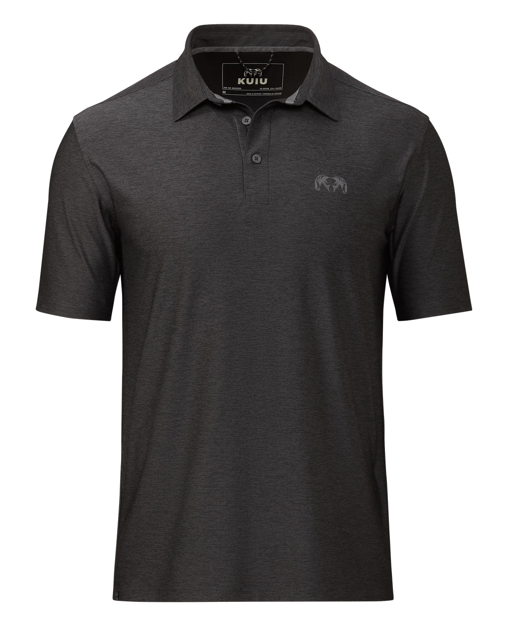 KUIU Performance Polo | Heather Black