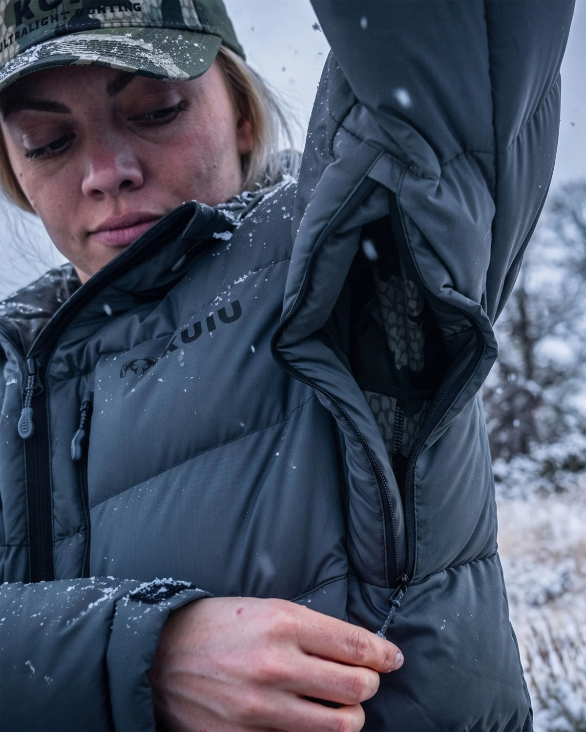 Women's Super Down PRO Hooded Jacket | Verde