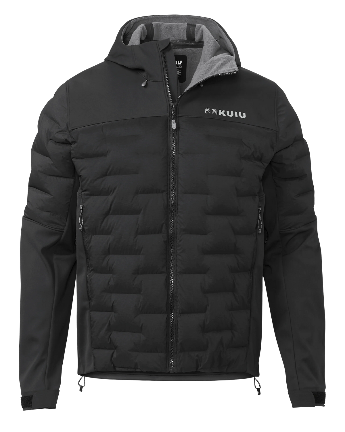 Axis Thermal Hybrid Hooded Jacket | Carbon